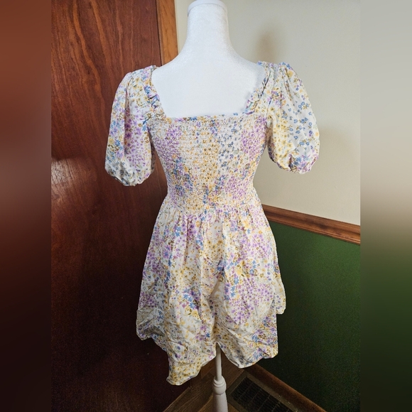 1 STATE floral dress Womens XS - Picture 3 of 6